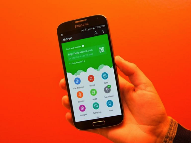 Giao diện phần mềm Airdroid