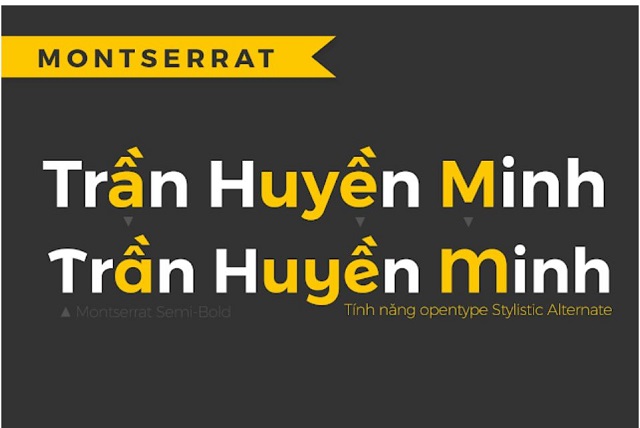 Nét chữ đặc biệt của phông Montserrat đã được đưa vào Việt hóa, mang đến cho người sử dụng trải nghiệm độc đáo hơn. Khám phá ngay hình ảnh liên quan để cảm nhận sự khác biệt của phông chữ Montserrat Việt hóa.