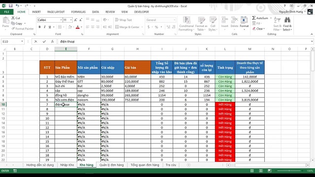 Có nên dùng file excel quản lý bán hàng online?