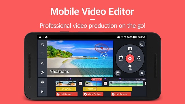 Phần mềm ghép nhạc vào video KineMaster 