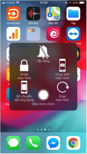 cài đặt nút home cho iphone xs max 5