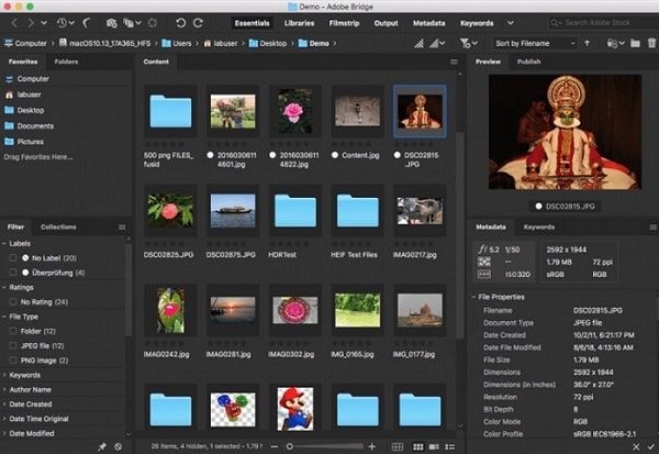 Настройки adobe bridge 2020